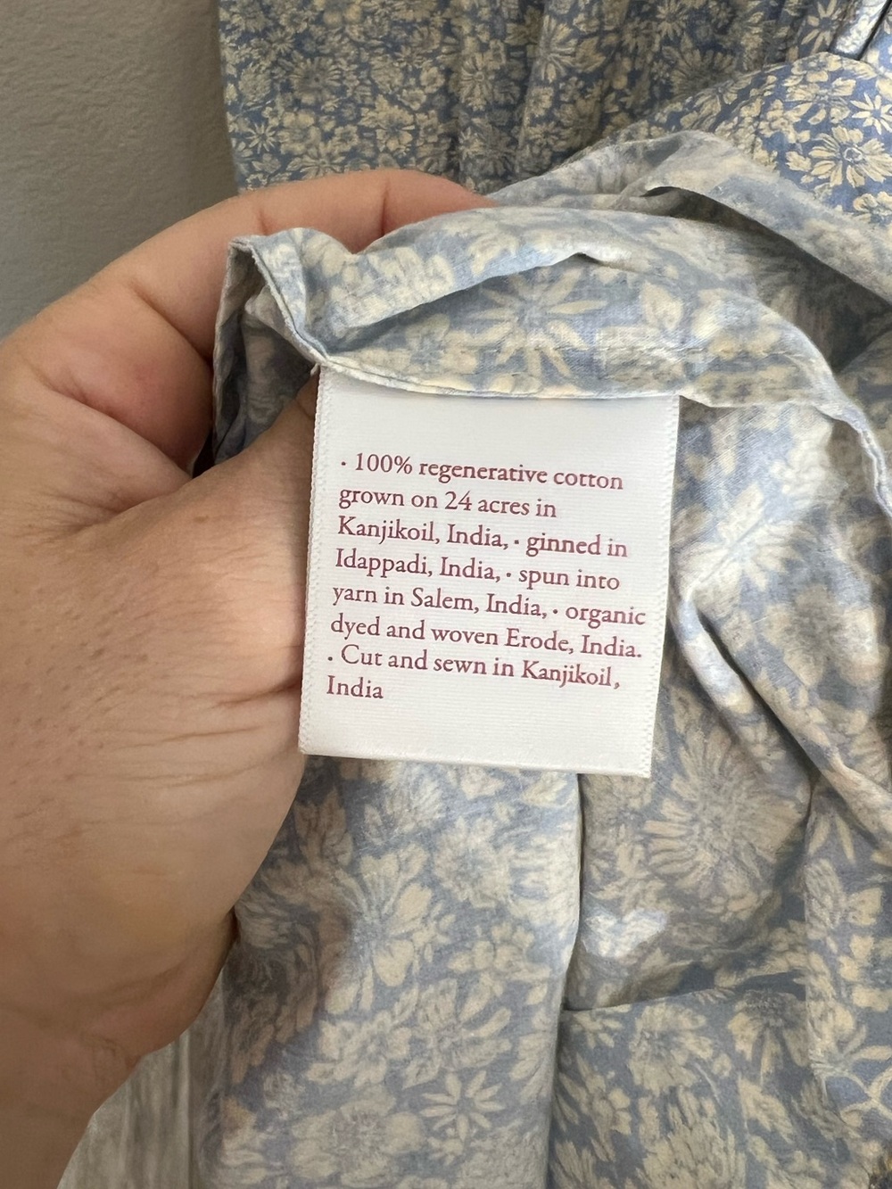 Christy Dawn Elaina midi dress daisy blue cotton tiered ruffle sz L prairie boho - Picture 15 of 16